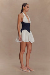 Merlyn Denim Cotton Mini Dress - Indigo Blue