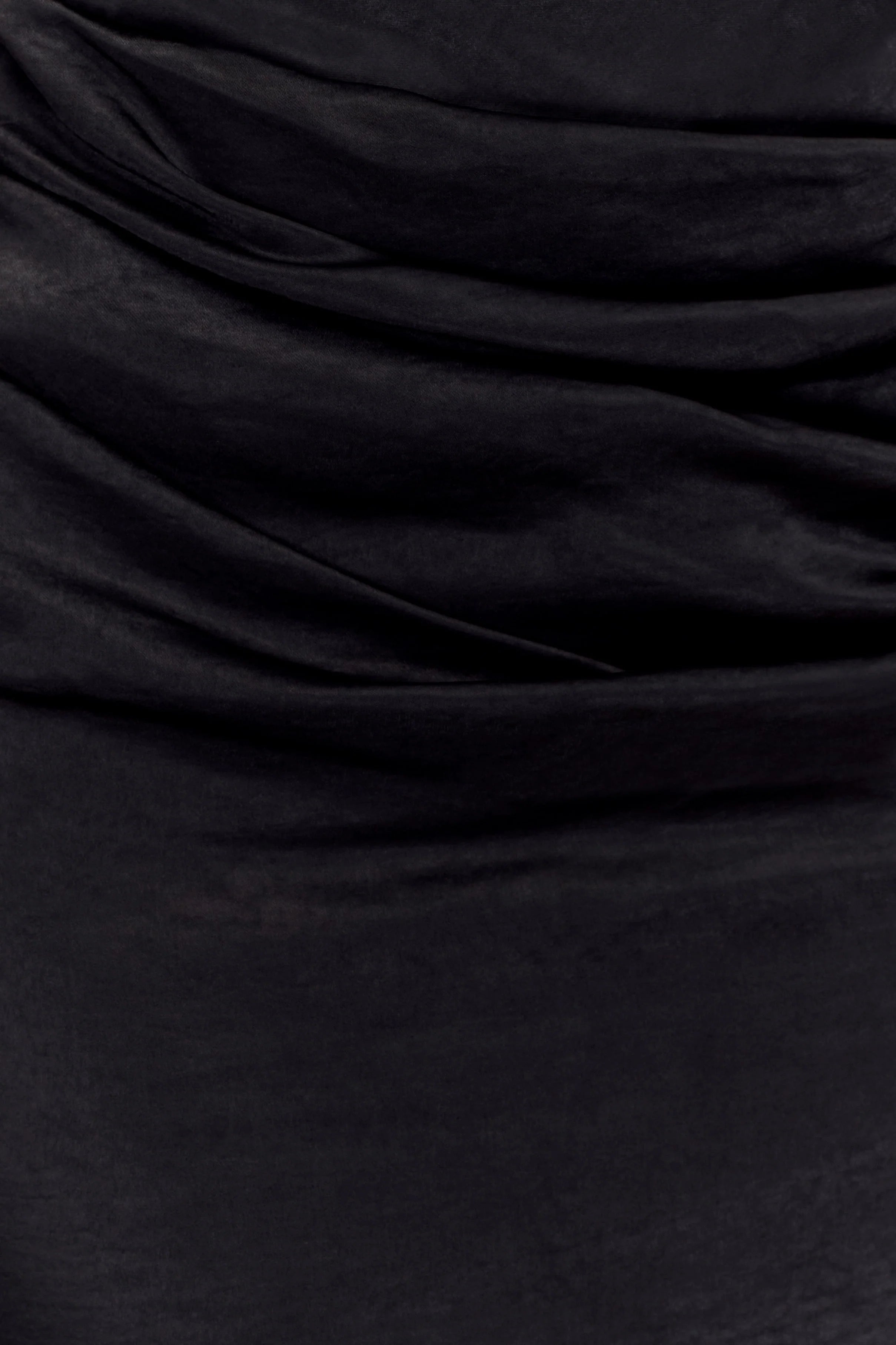 Dalia Off Shoulder Satin Maxi Dress - Black