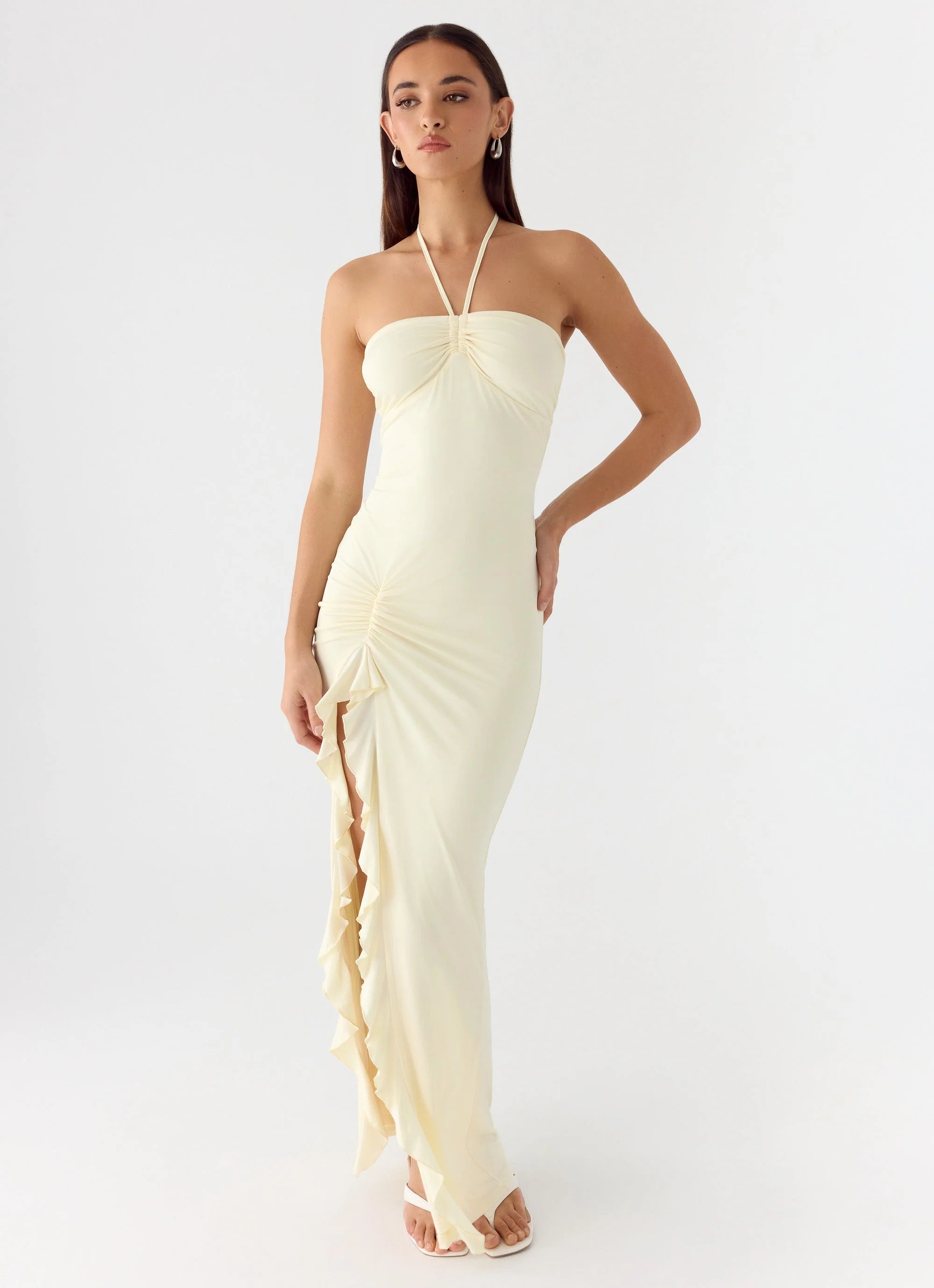 Right Hand Girl Maxi Dress - Lemon Yellow